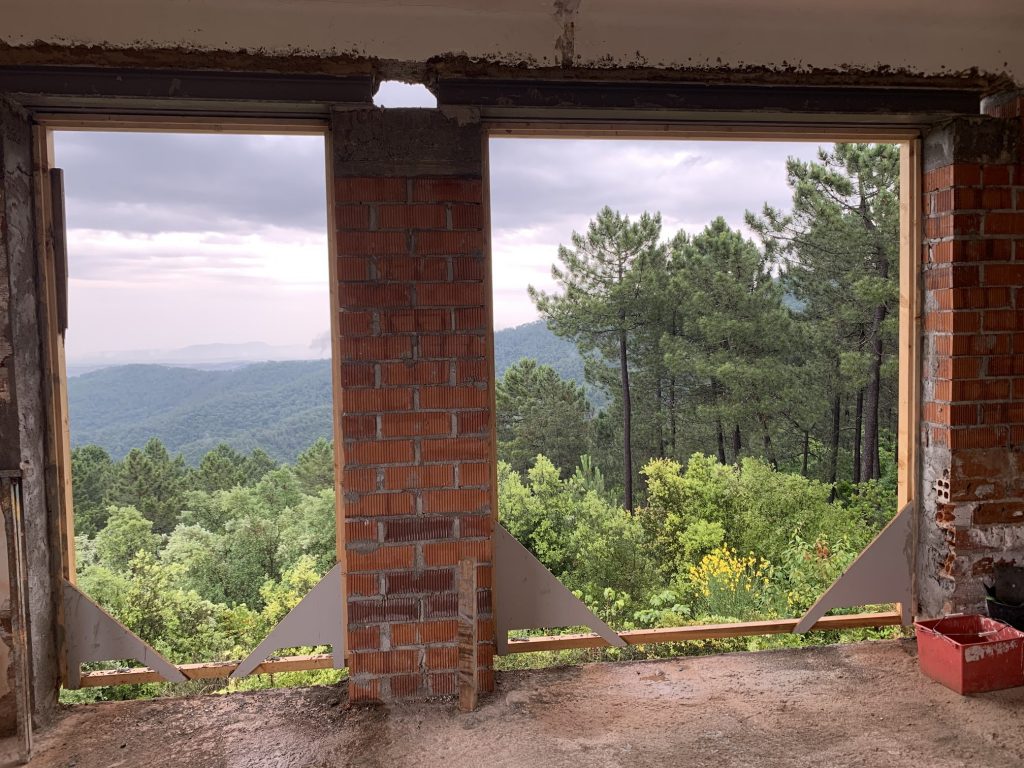 spectacular views from house renovation in Girona